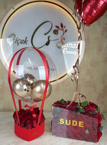 Balon ve Vip Çanta Set Premium