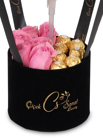 Sweet Rose Balon Kutusu Kişiye Özel