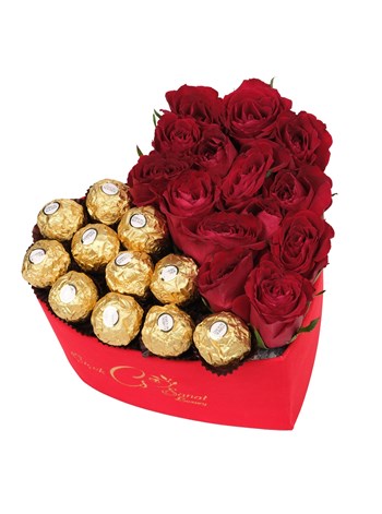 Red Magic Kırmızı Güller ve Rocher Çikolata