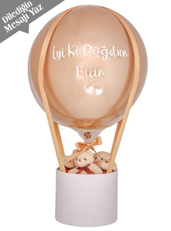 Gold Ayıcıklı Balon Kutusu