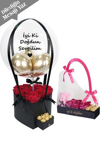 İyi ki Doğdun Sevgilim Kırmızı Güller Hediye Seti