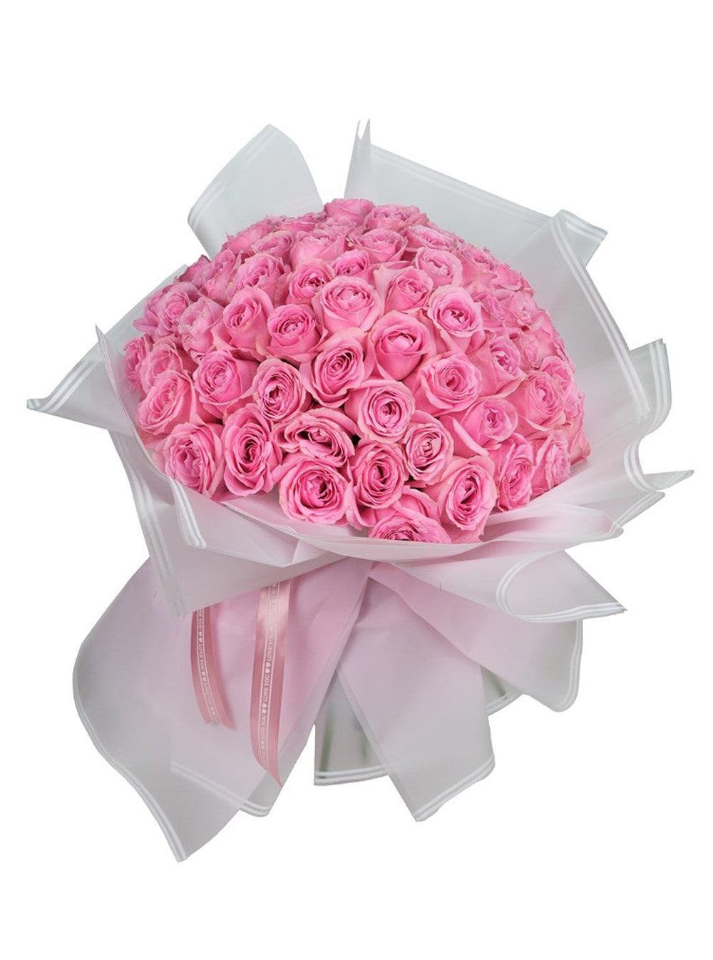 101 Pembe Gül Buketi