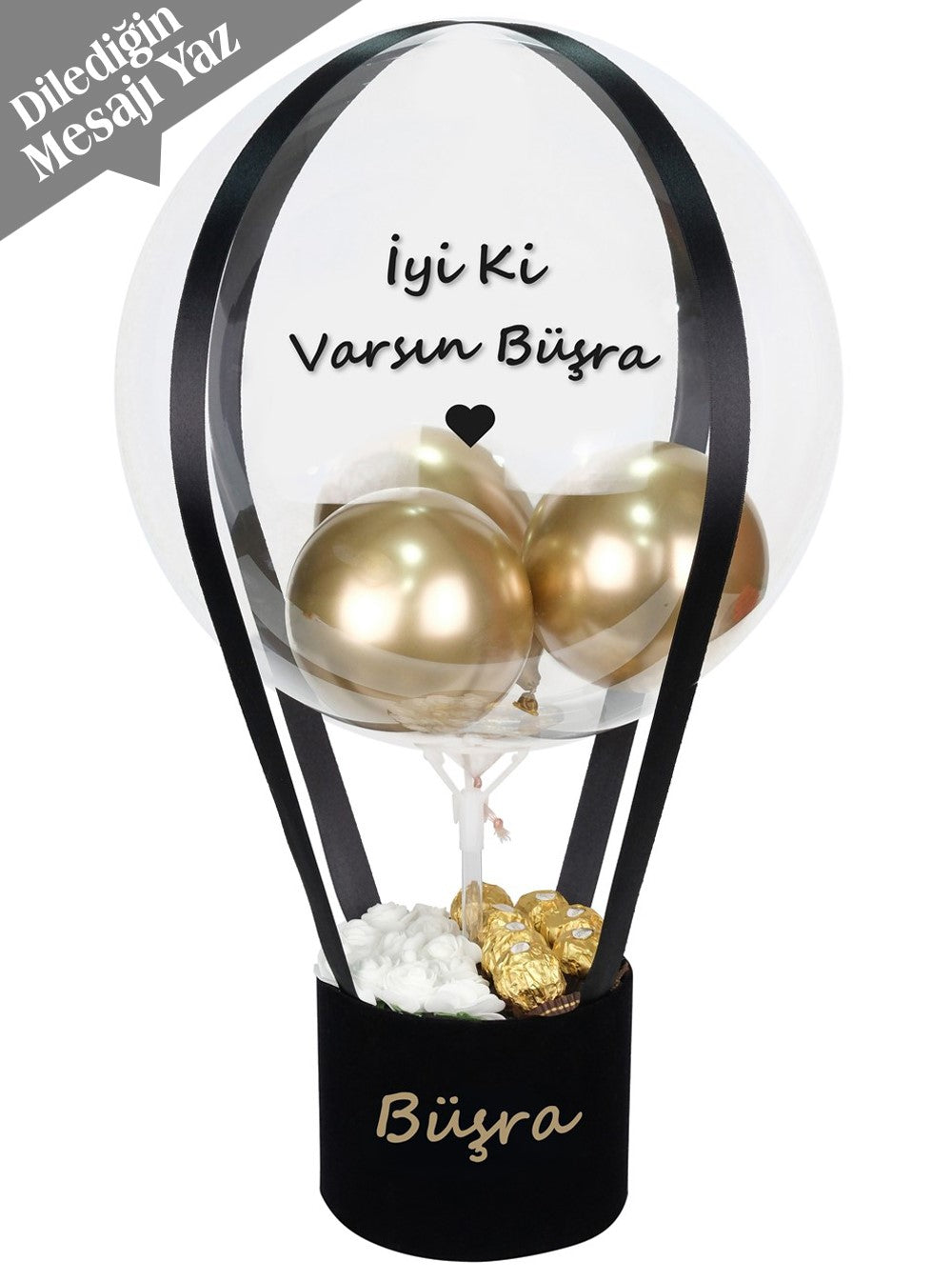 Black Box Chocolatte Balon Kutusu