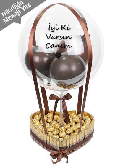 Merci ve Rocher Çikolata Balon Kutusu