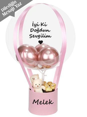 Doğum Günü Hediyesi Çikolata Balon Kutusu