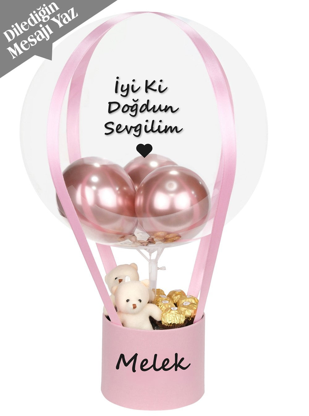 Doğum Günü Hediyesi Çikolata Balon Kutusu