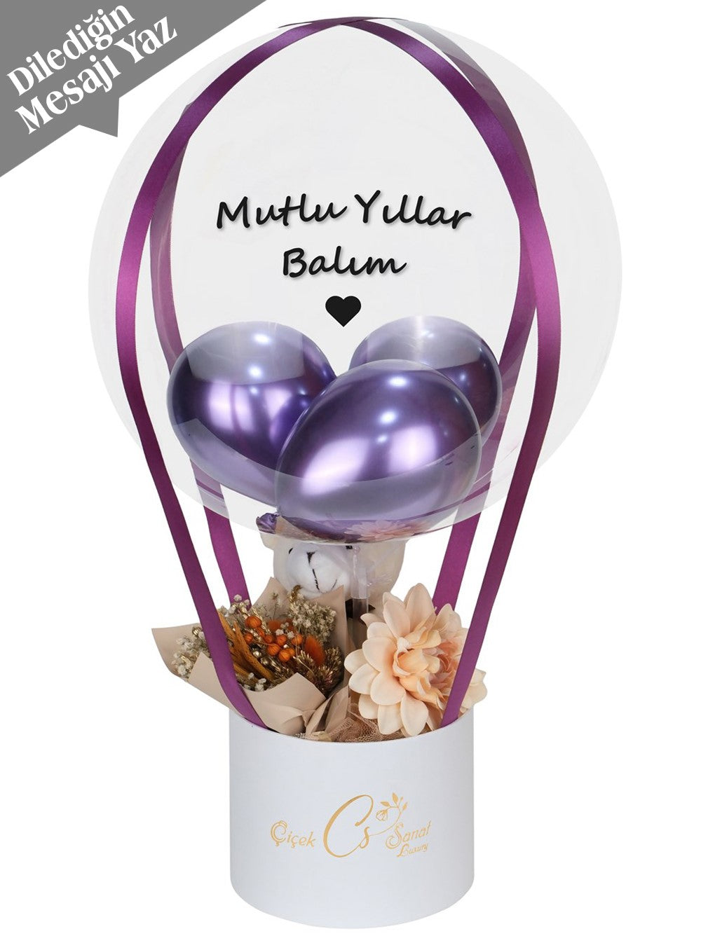 Aranjman Mor Balon Kutusu