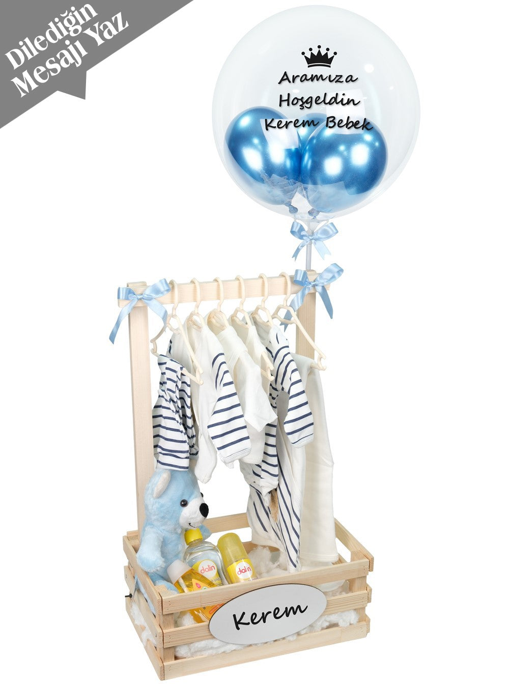 Yenidoğan Bebek Hediyesi Balon Kutusu