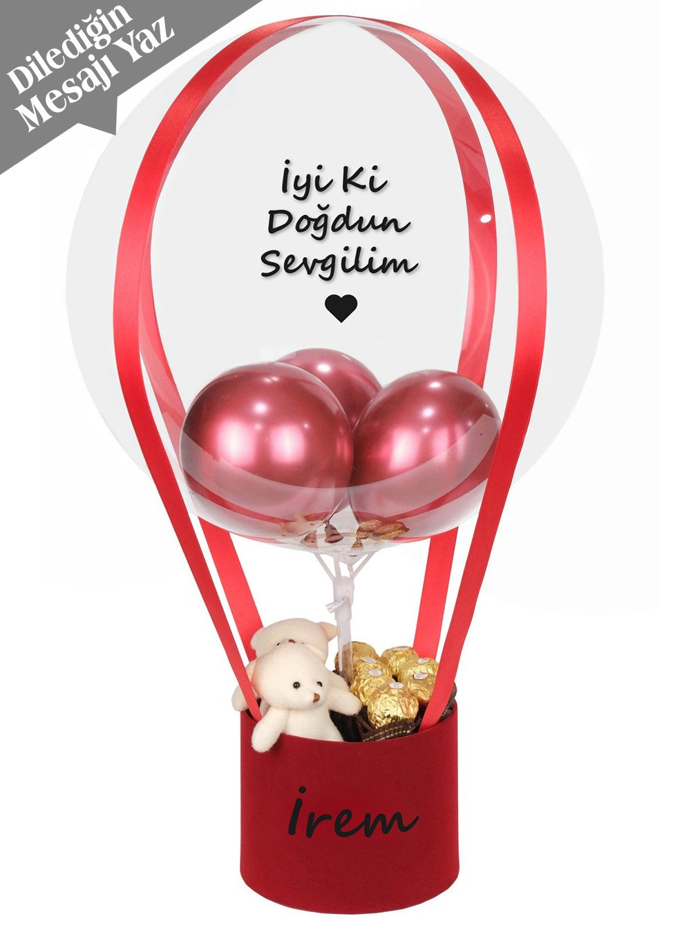 Kişiye Özel Hediye Balon Kutusu