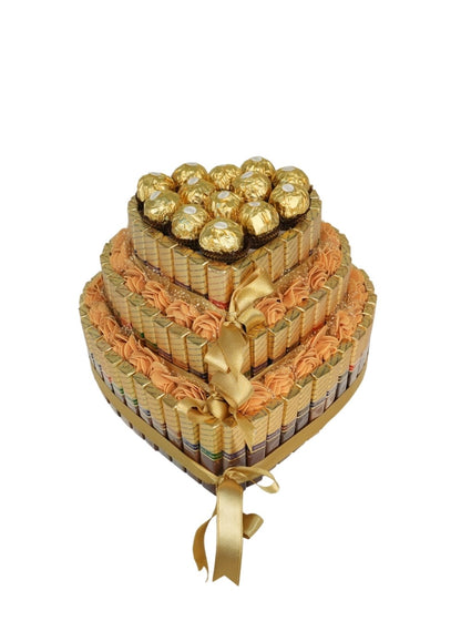 Merci Ferrero Rocher Kalp Çikolata ve Güller