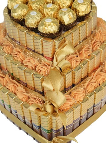 Merci Ferrero Rocher Kalp Çikolata ve Güller