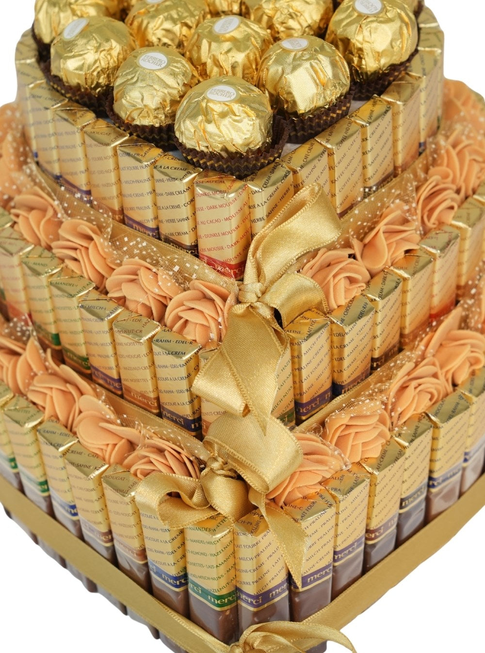 Merci Ferrero Rocher Kalp Çikolata ve Güller
