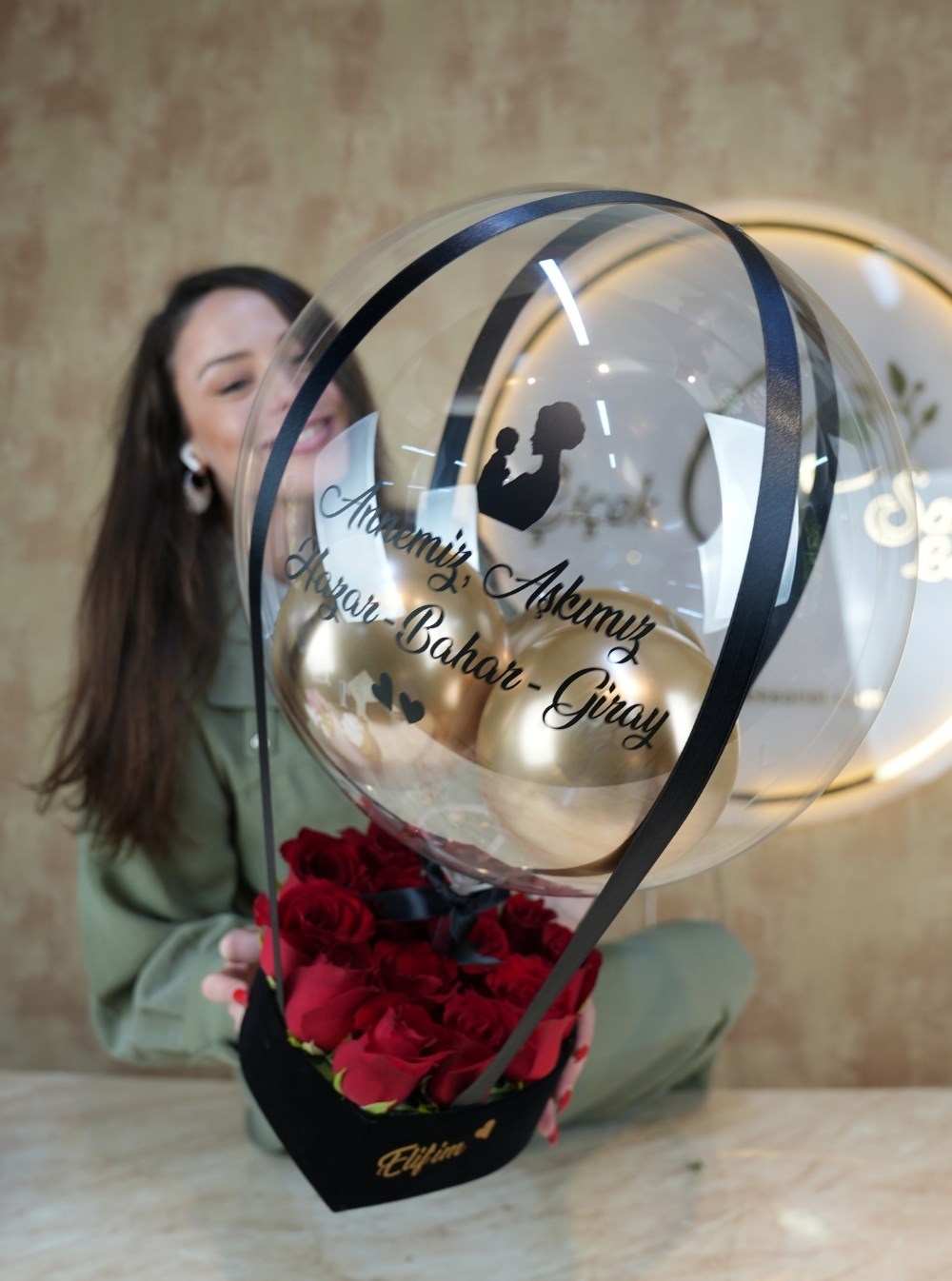 Black Dream Balon Kutusu Kişiye Özel