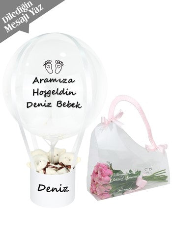 Anne Bebek Hediyesi Balonlu Set