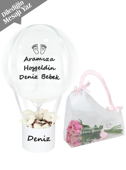Anne Bebek Hediyesi Balonlu Set