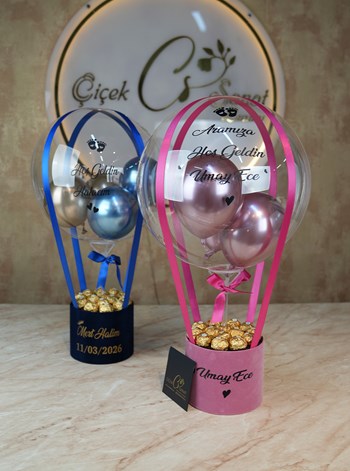 Baby Girl Balon Kutusu Kız Bebek Hediye