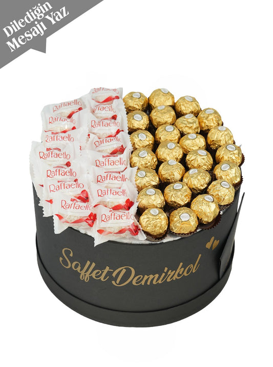 Edna Kutuda Raffaello ve Rocher Çikolata Kişiye Özel