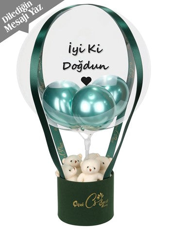 Green Box Teddy Balon Kutusu