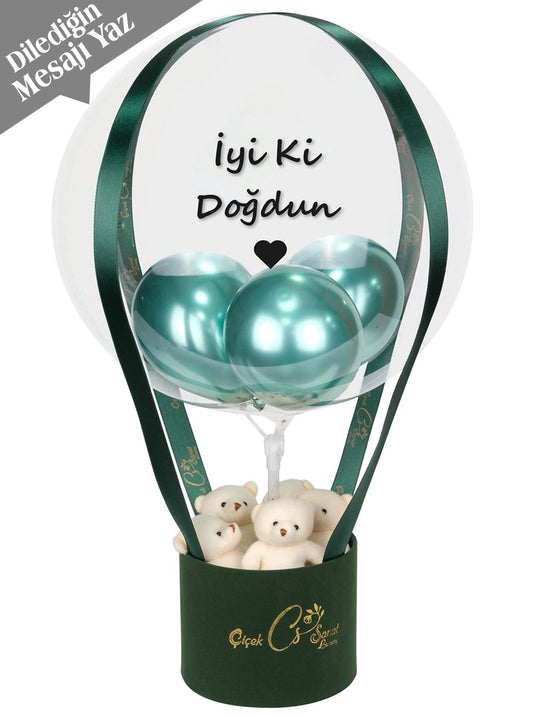 Green Box Teddy Balon Kutusu