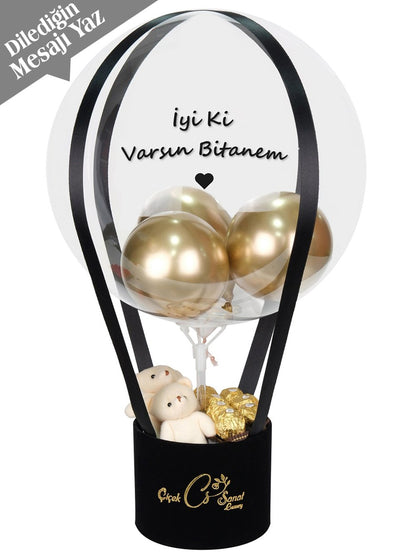 Black Box Teddy and Chocolatte Balon Kutusu
