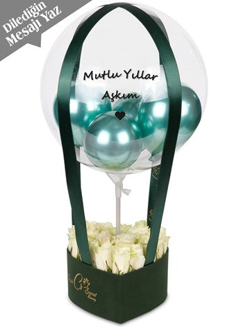 Green Balon Kutusu Kişiye Özel