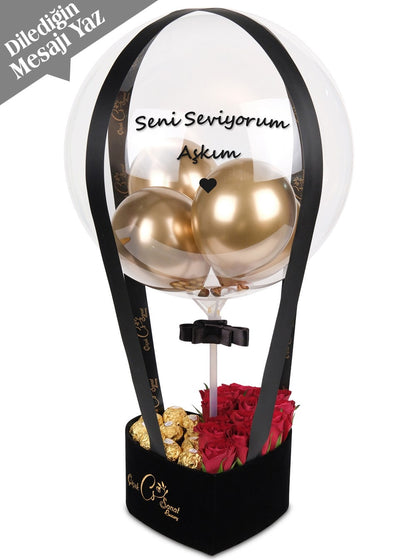 Black Dream Balon Kutusu Kişiye Özel