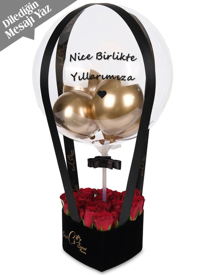 Black Dream Balon Kutusu Kişiye Özel