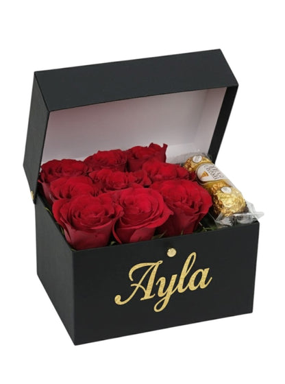 Elvis Box Red Rose and Chocolatte