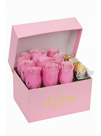 Pinky Box Pink Rose and Rocher