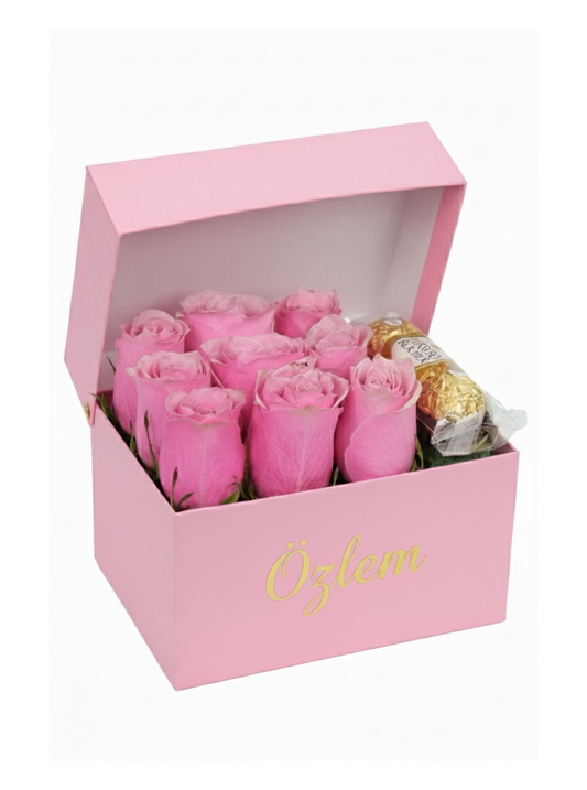 Pinky Box Pink Rose and Rocher