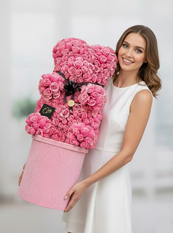 Teddy Bear Canlı Gül Ayıcık