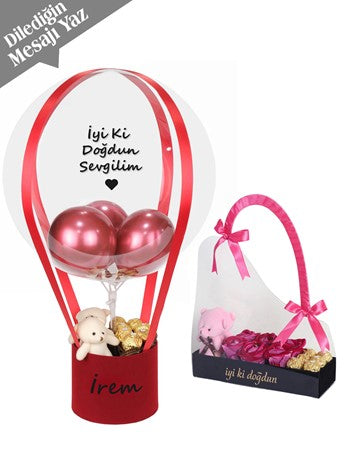 Doğum Günü Hediyesi Ayıcıklı Çikolatalı Set
