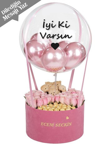 Dev Balon Kutusu Pinky