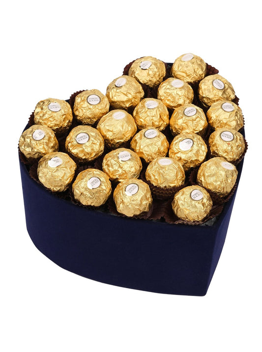 Mavi Kalp Rocher Çikolata Kutusu