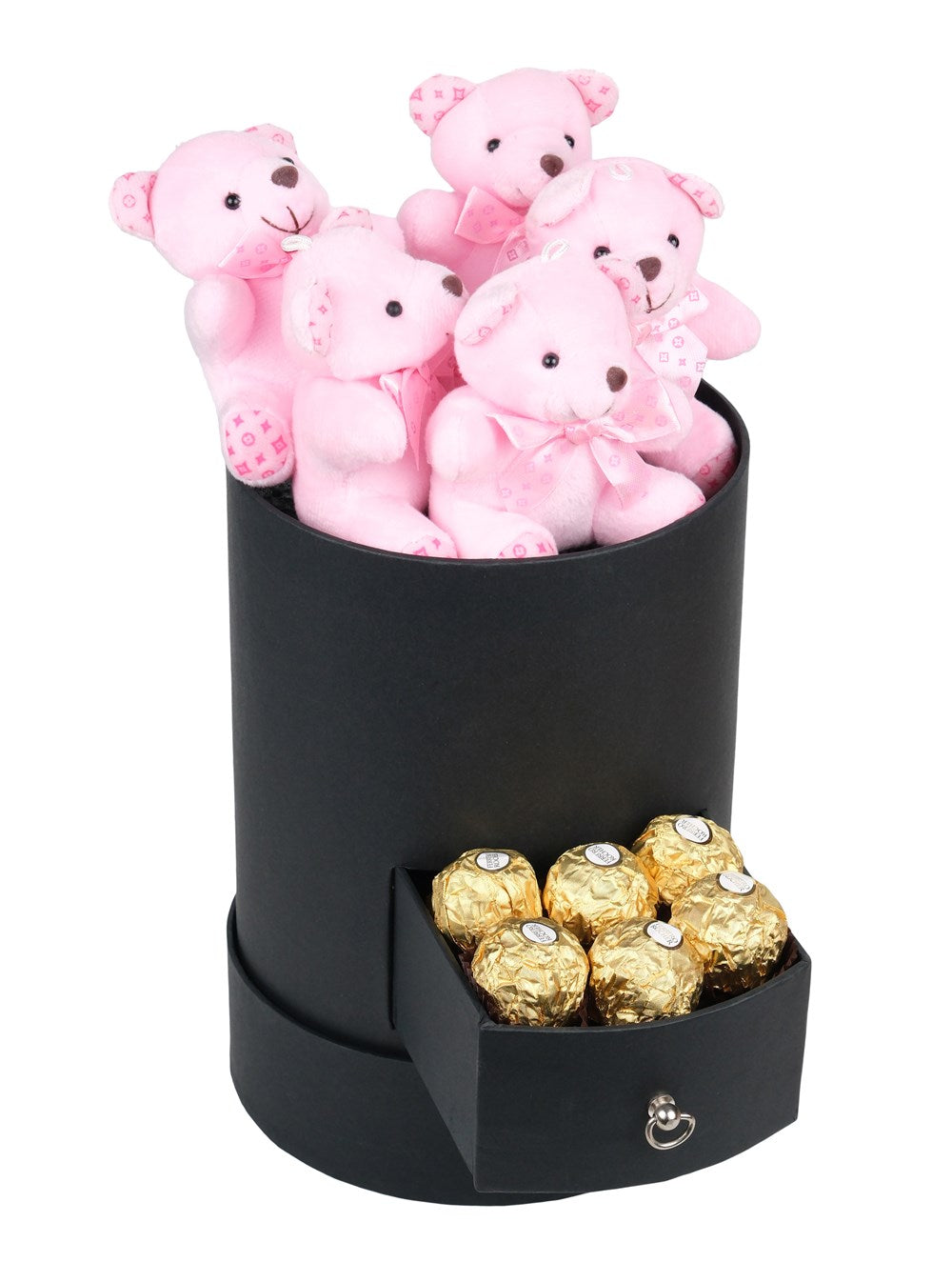 Black Kutuda Pembe Ayıcıklar ve Çikolata