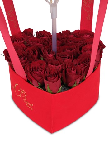 Red Heart Balon Kutusu Kişiye Özel