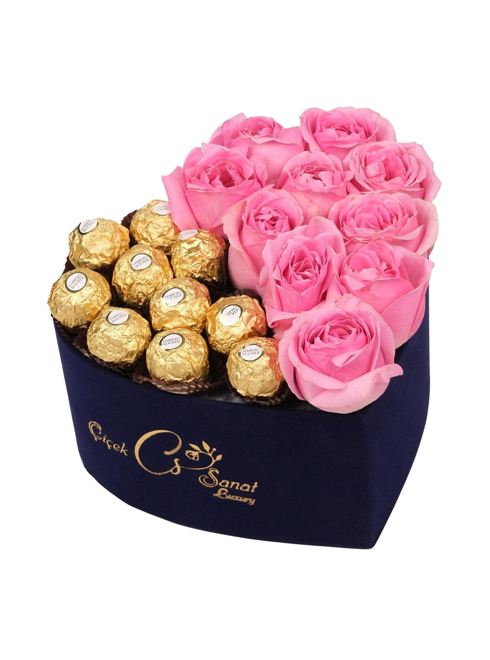 Blue Magic Pembe Güller ve Rocher Çikolata
