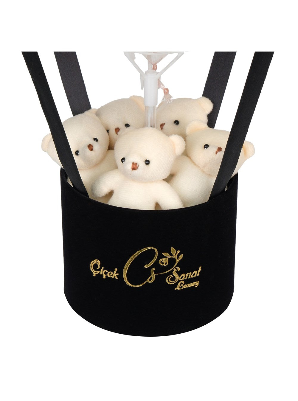 Black Teddy Box Balon Kutusu