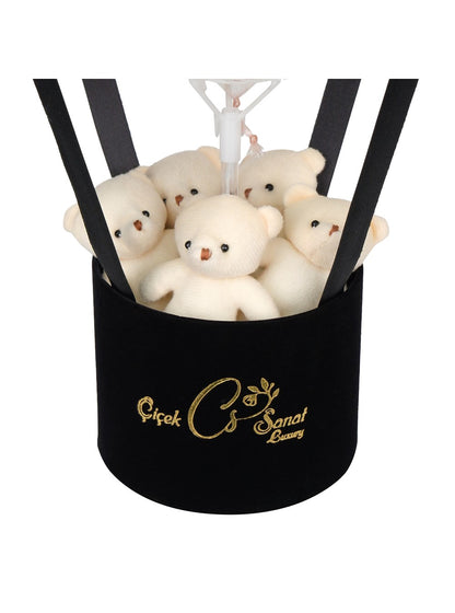 Black Teddy Box Balon Kutusu