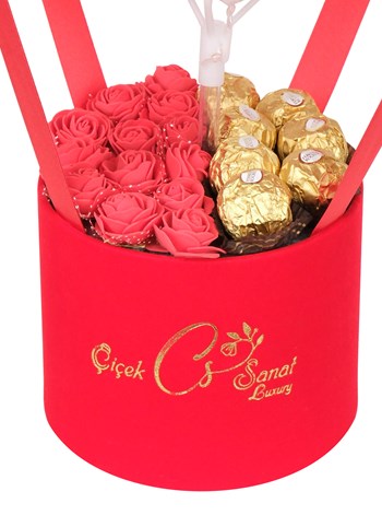 Red Box Chocolatte Box Kişiye Özel Balon Kutusu