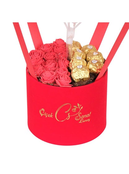 Red Box Chocolatte Box Kişiye Özel Balon Kutusu