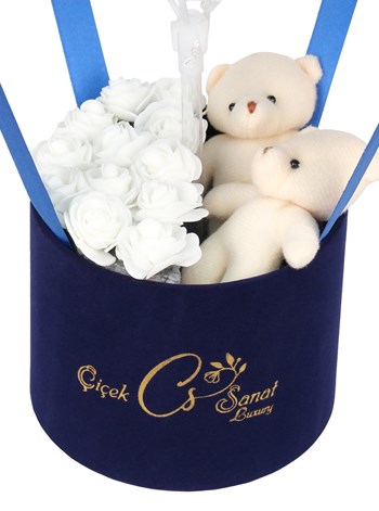 Blue Box Birthday Gift Kişiye Özel Balon Kutusu