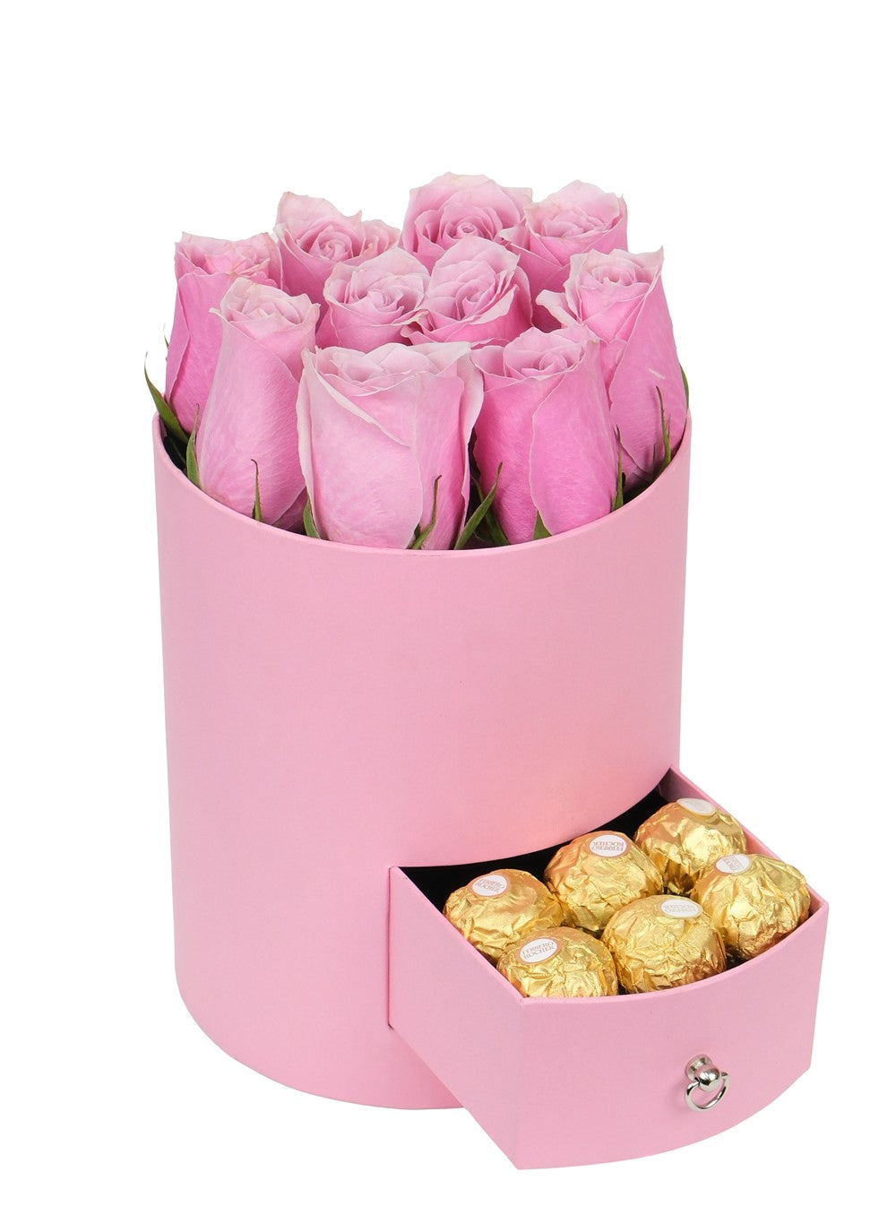 Pinky Kutuda Pembe Güller ve Çikolata