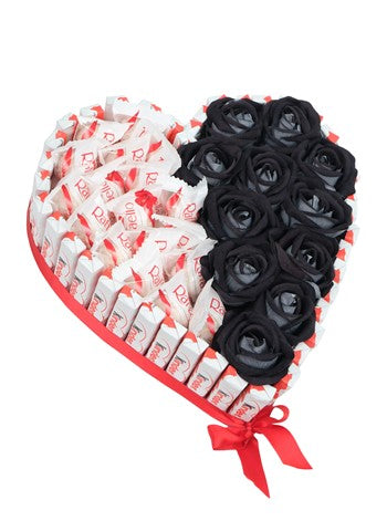 Kinder Raffaello ve Siyah Kalıcı Gül