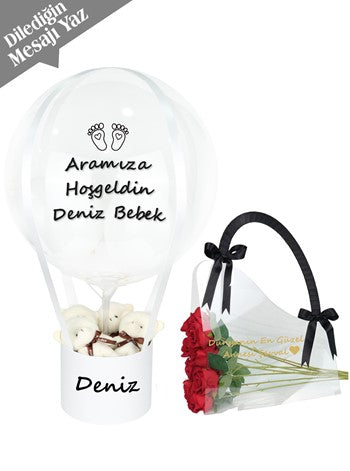 Erkek Bebek Hediye Seti Beyaz