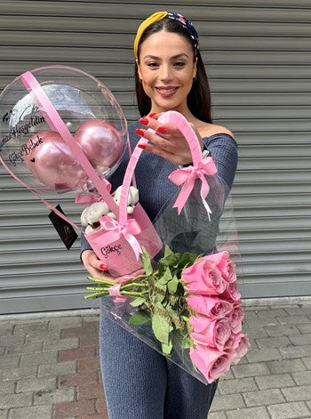 Anne Bebek Hediye Seti Balon Kutusu