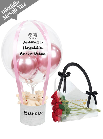 Kırmızı Beyaz Anne Bebek Hediyesi