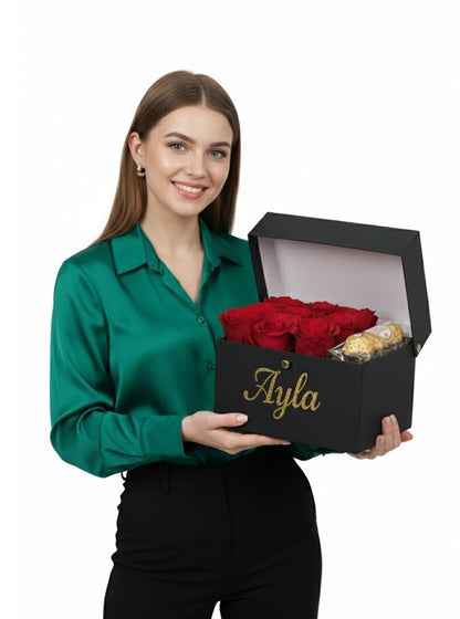 Elvis Box Red Rose and Chocolatte