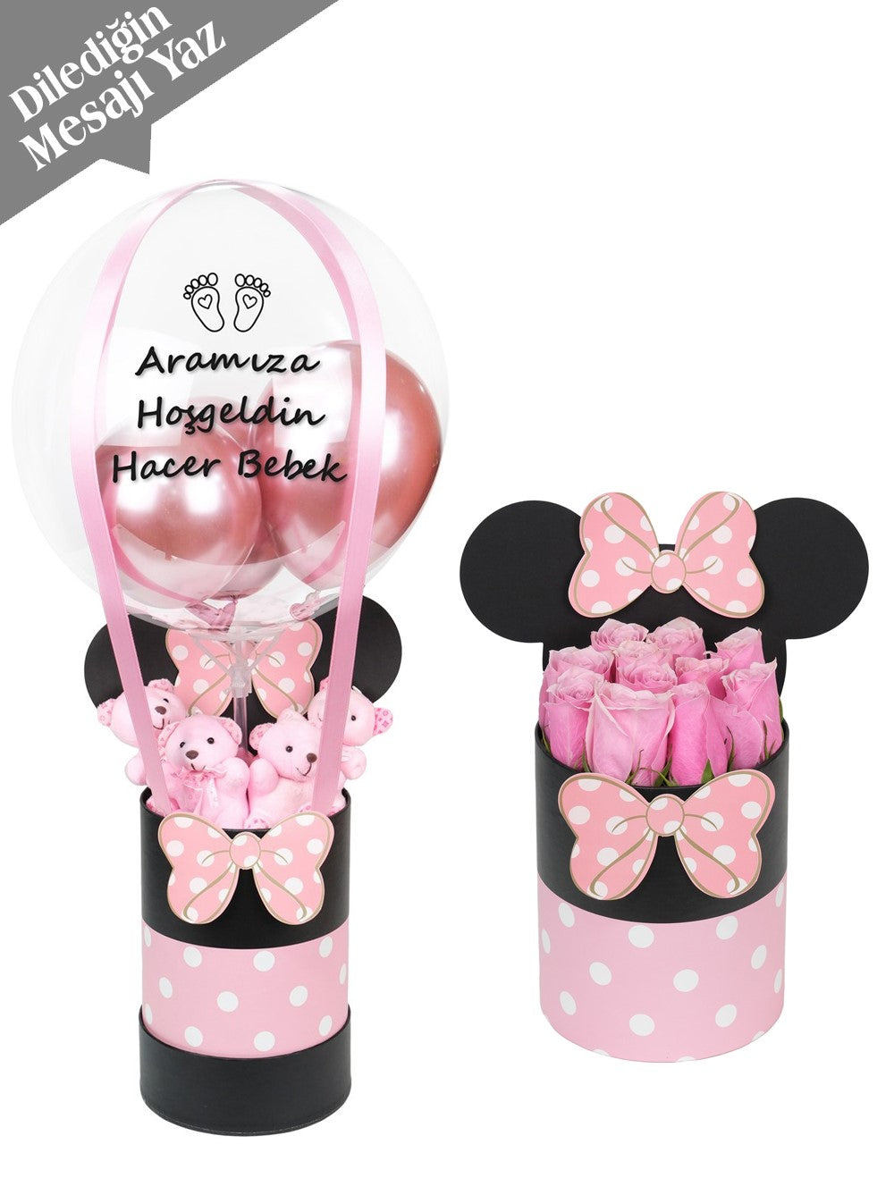 Minnie Mouse Anne Bebek Hediye Seti