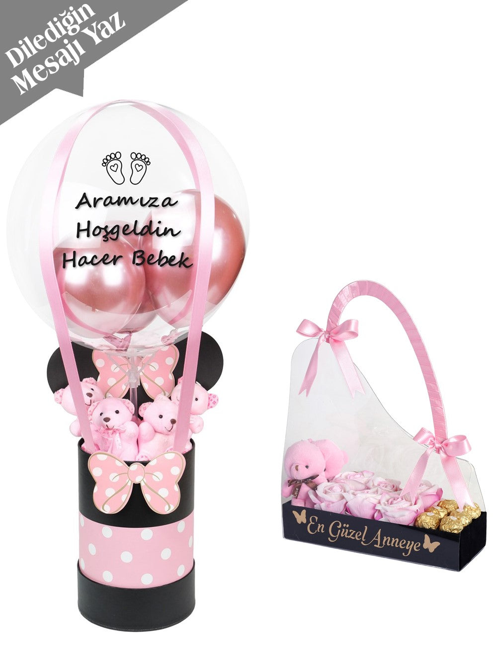 Minnie Mouse Kız Bebek Hediye Seti